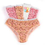 Girls 100% Cotton Hearts Briefs 5 Pack