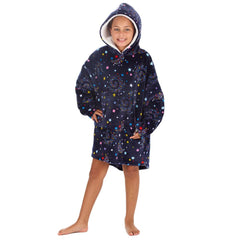 Girls Celestial Print Oversized Blanket Hoodie