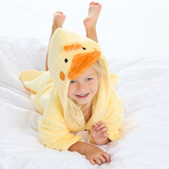 Girls Duck Yellow Robe