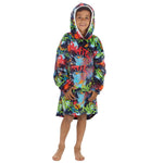 Boys Graffiti Print Oversized Blanket Hoodie