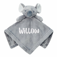 Personalised Baby Grey Koala Comforter