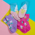 Baby Cotton Rich Ice Cream Socks 3 Pairs