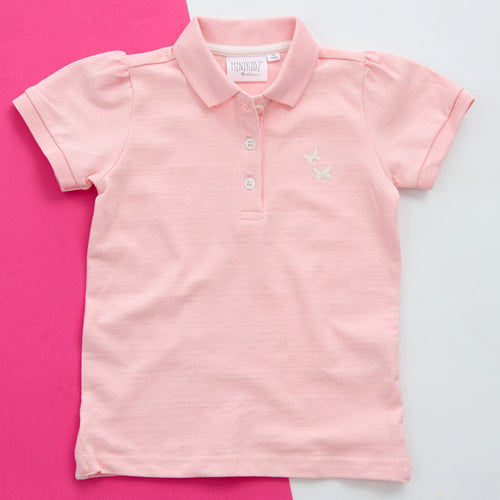 Baby Girls Polo Shirt Pink