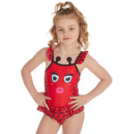 Girls Ladybird One Piece Swimsuit