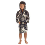 Boys Matching Nightwear Set Camo Printed Pyjamas and Dressing Gown