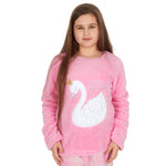 Girls Snuggle Swan Pyjama Set