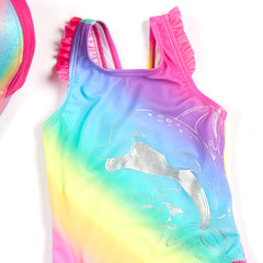 Girls Dolphin One Piece Swimsuit