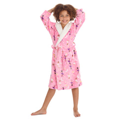 Girls Ballerina Pink Robe