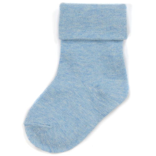 Baby Roll Top Blue Socks 3 Pairs