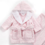 Baby Circles Embossed Pink Robe