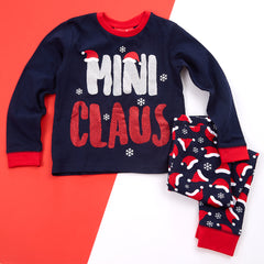 Unisex Infant Kids Mini Claus Christmas Cotton Pyjama Set