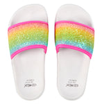 Girls Sparkly Rainbow Sliders