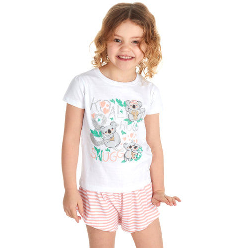 Girls Koala Shorty Lounge Set