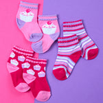 Baby Cotton Rich Cupcake Socks 3 Pairs