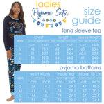 Womens Chanukah Theme Pyjamas Sets Navy