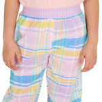 Girls Pink Long Pants Pyjama Set