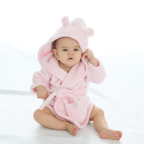 Baby Bear Ears Pink Robe