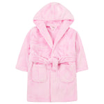 Girls Solid Rose Robe