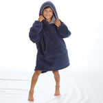 Boys Warm Snuggle Oversize Giant Hoodie Navy