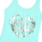 Girls Metallic Heart Swimsuit