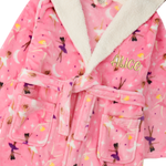 Personalised Girls Ballerina Pink Robe