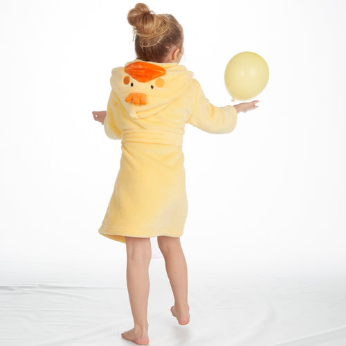 Girls Duck Yellow Robe