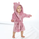 Baby Bear Ears Dusky Pink Robe