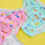 Girls 100% Cotton Sweets Briefs 5 Pack