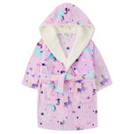 Personalised Girls Unicorn Lavender Robe