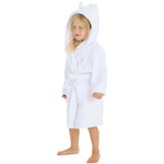 Girls Bear Ears White Robe