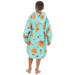 Boys Brunch Print Oversized Blanket Hoodie