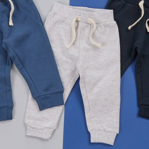 Baby Organic Cotton Grey Joggers