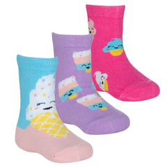 Baby Cotton Rich Ice Cream Socks 3 Pairs