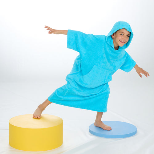 Boys Aqua Towelling Beach Cover Up 