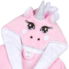 Girls Unicorn Pink Robe