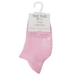 Baby Non Slip Pink Terry Socks 3 Pairs