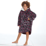 Girls Neon Leopard Oversized Blanket Hoodie