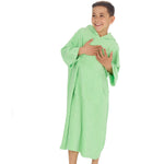 Boys Green Towelling Beach Cover Up 