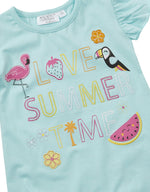 Girls Summer T-Shirt and Leggings Outfit