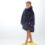 Girls Celestial Print Oversized Blanket Hoodie