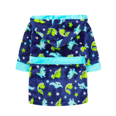 Personalised Baby Dinosaur Print Robe