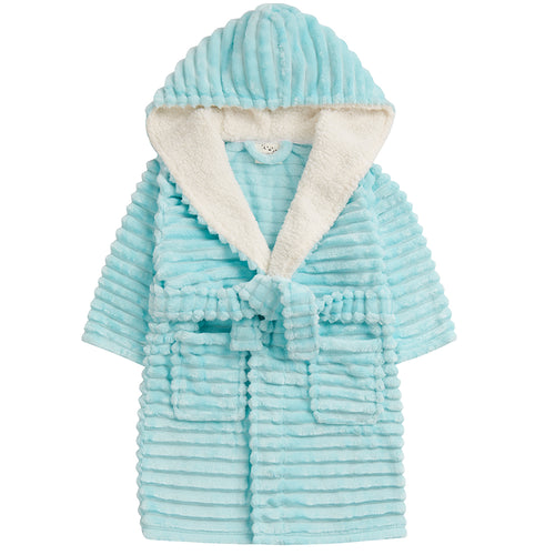 Girls Corded Mint Robe