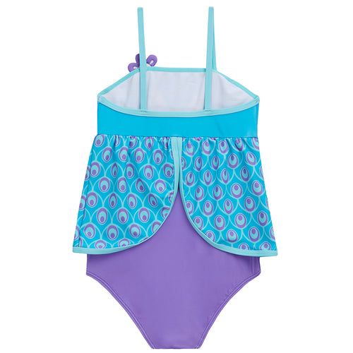 Girls Peacock One Piece Swimsuit