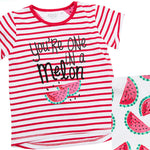 Girls Watermelon T-Shirt and Leggings Outfit