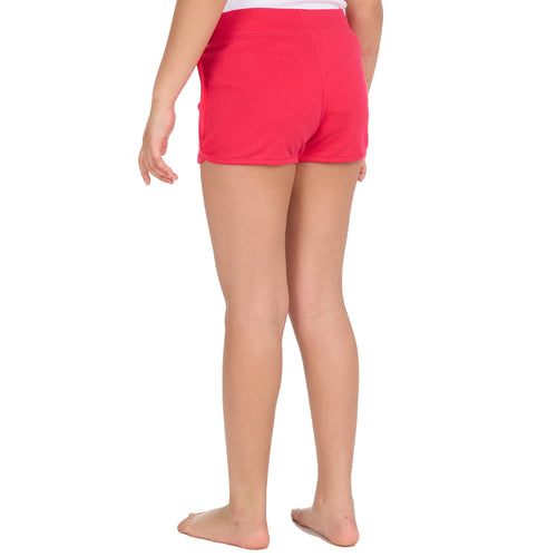 Girls 100% Cotton Jersey Summer Shorts Pink