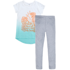 Kids Girls Outfit T-shirt and Leggings Set 