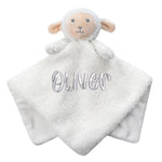 Personalised Baby Cream Lamb Comforter