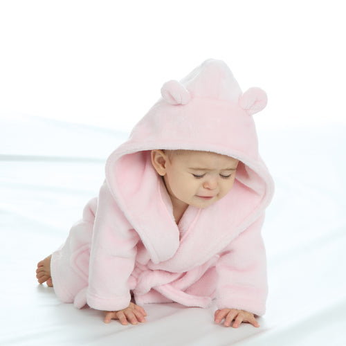 Baby Bear Ears Pink Robe