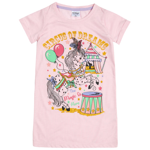 Girls Circus Dreams Pink Nightie