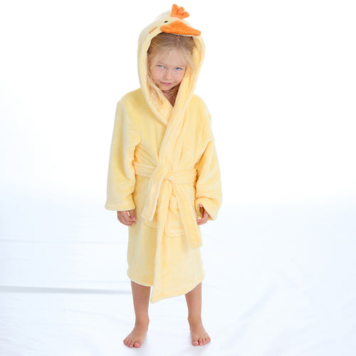 Girls Duck Yellow Robe